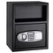 Black Steel Digital Drop Slot Safe with Override Key and Large Storage